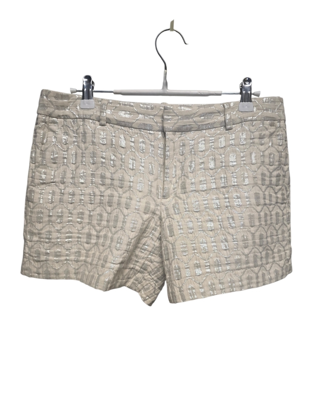 Banana Republic Women's geometric Metallic Jacquard Shorts Sz. 6